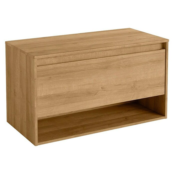 Fackelmann Natura Waschtischunterschrank (B x T x H: 93,4 x 45,5 x 52,3 cm, Ast Eiche Holzoptik) | BAUHAUS