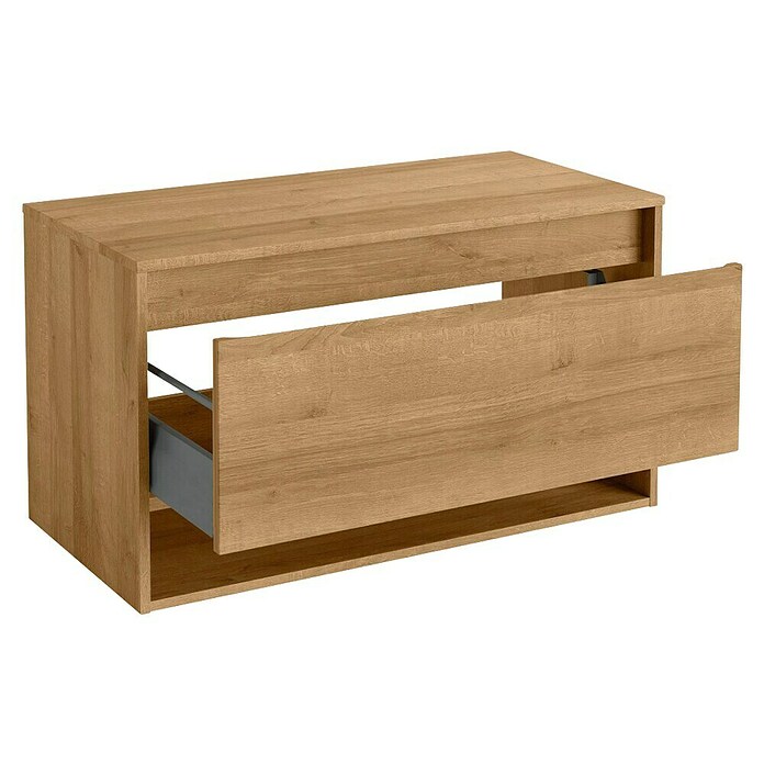 Fackelmann Natura Waschtischunterschrank (B x T x H: 93,4 x 45,5 x 52,3 cm, Ast Eiche Holzoptik) | BAUHAUS