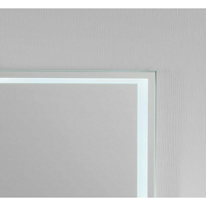 Fackelmann LED-Lichtspiegel Framelight (B x H: 80,5 x 70,5 cm, Lichtfarbe: Kaltweiß, Farbe Rahmen: Chrom glänzend) | BAUHAUS