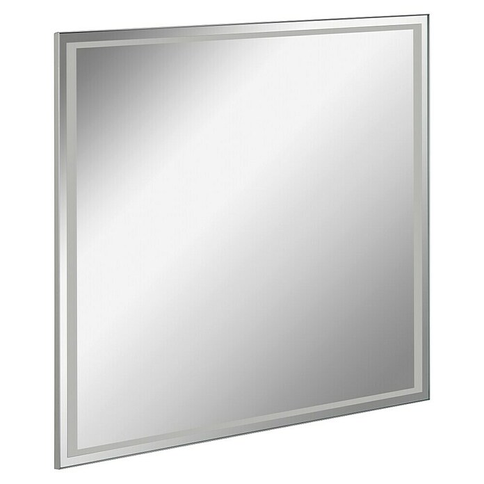 Fackelmann LED-Lichtspiegel Framelight (B x H: 80,5 x 70,5 cm, Lichtfarbe: Kaltweiß, Farbe Rahmen: Chrom glänzend) | BAUHAUS