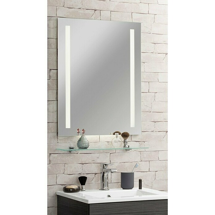 Fackelmann LED-Lichtspiegel Mirror (B x H: 600 x 750 mm, Sensorschalter, Ambientebeleuchtung) | BAUHAUS