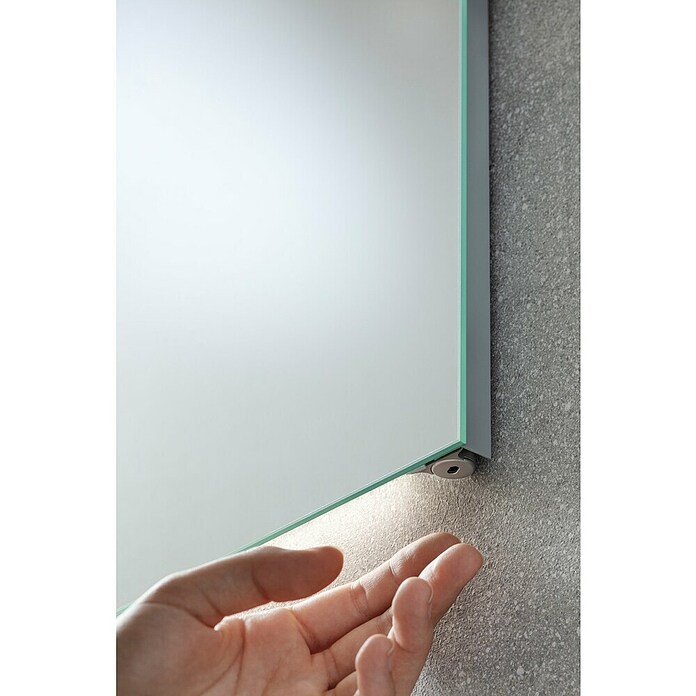 Fackelmann LED-Lichtspiegel Mirror (B x H: 600 x 750 mm, Sensorschalter, Ambientebeleuchtung) | BAUHAUS