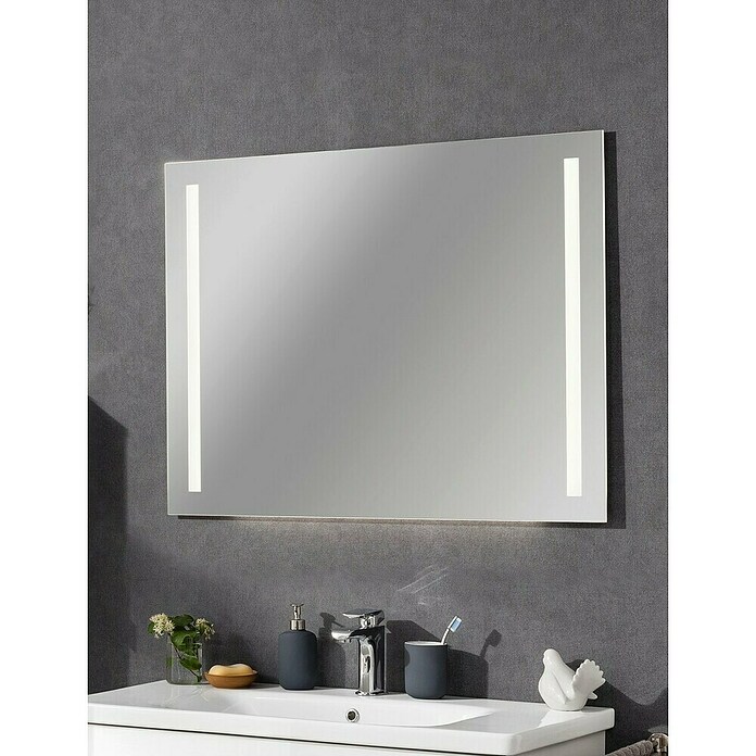 Fackelmann LED-Lichtspiegel Mirror (B x H: 1 000 x 750 mm, Sensorschalter, Ambientebeleuchtung) | BAUHAUS