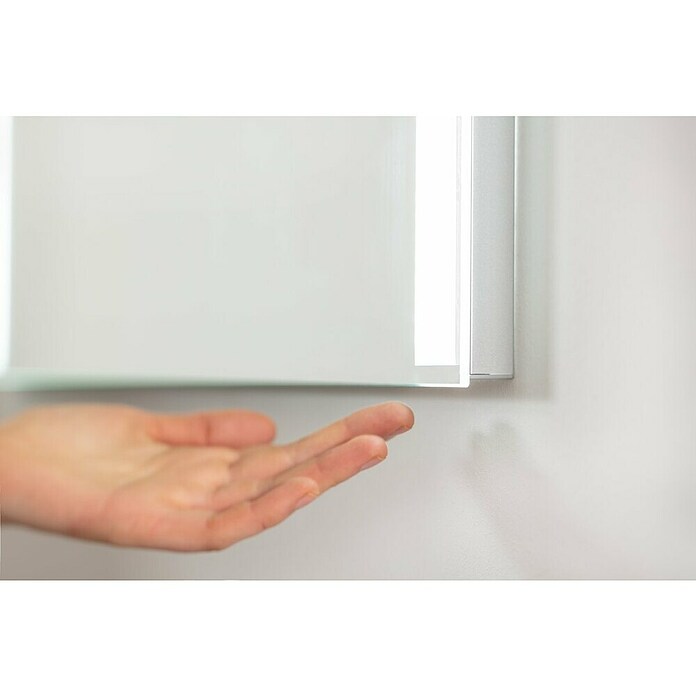 Fackelmann Mirrors LED-Lichtspiegel Brilliant (B x H: 60 x 68 cm, Sensorschalter, Rechteckig) | BAUHAUS