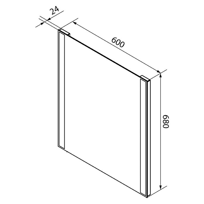 Fackelmann Mirrors LED-Lichtspiegel Brilliant (B x H: 60 x 68 cm, Sensorschalter, Rechteckig) | BAUHAUS