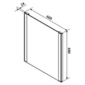 Fackelmann Mirrors LED-Lichtspiegel Brilliant (B x H: 60 x 68 cm, Sensorschalter, Rechteckig) | BAUHAUS