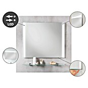 Fackelmann Mirrors LED-Lichtspiegel Mirror (100 x 68 cm, verdeckter Sensorschalter, Rechteckig) | BAUHAUS