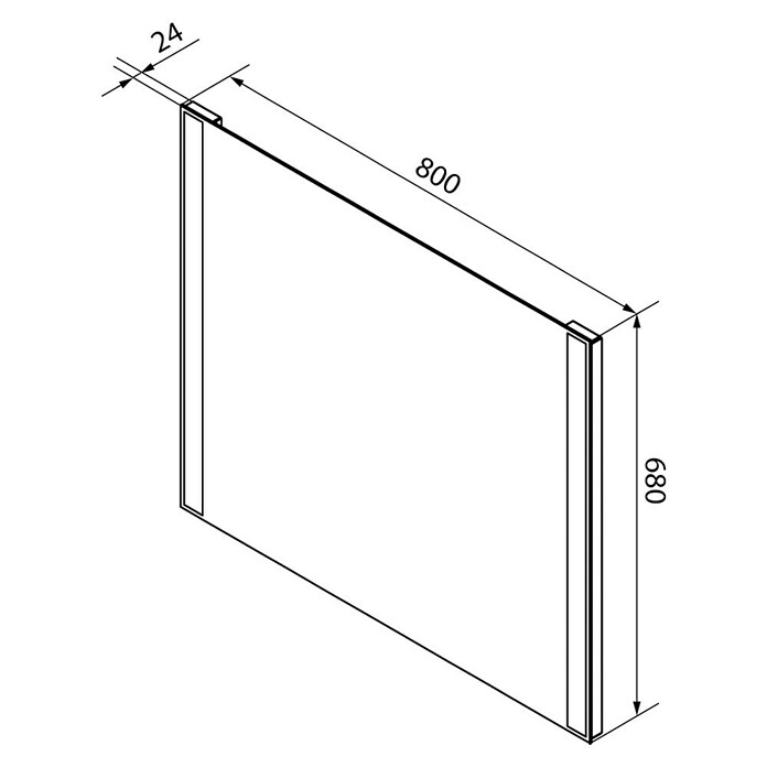 Fackelmann Mirrors LED-Lichtspiegel Brilliant (B x H: 80 x 68 cm, Sensorschalter, Rechteckig) | BAUHAUS