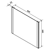 Fackelmann Mirrors LED-Lichtspiegel Brilliant (B x H: 80 x 68 cm, Sensorschalter, Rechteckig) | BAUHAUS