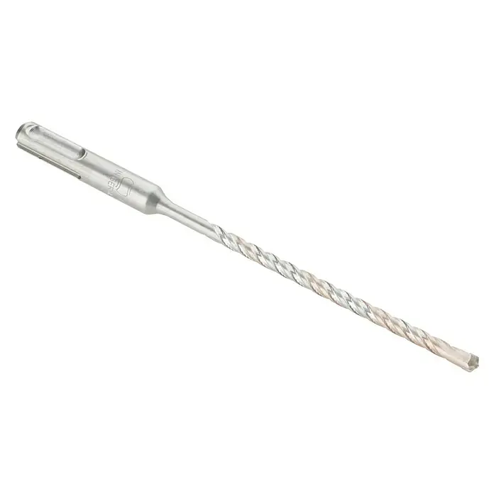 DeWalt Extreme Broca para hormigón y mampostería DT9505-QZ - 1 ud., Diámetro de la broca: 5 mm, Largo: 160 mm - Primer plano de una broca SDS Plus con hélice, adecuada para taladrar agujeros en piedra, hormigón y mampostería.
