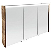 Fackelmann Verona LED-Spiegelschrank (110 x 68,3 cm, Weiß/Braun) | BAUHAUS