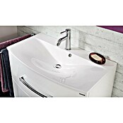 Fackelmann Verona Einbauwaschbecken Lugano (B x L: 80 x 46 cm, Hahnloch: Mitte, Weiß, Aus Marmorguss) | BAUHAUS