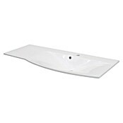 Fackelmann Verona Einbauwaschbecken Lugano (115 x 46 cm, Hahnloch: Mitte, Weiß, Ablage links) | BAUHAUS