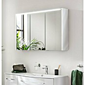 Fackelmann Verona LED-Spiegelschrank (110 x 68,3 cm, Weiß) | BAUHAUS