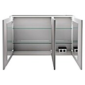 Fackelmann Verona LED-Spiegelschrank (110 x 68,3 cm, Weiß) | BAUHAUS