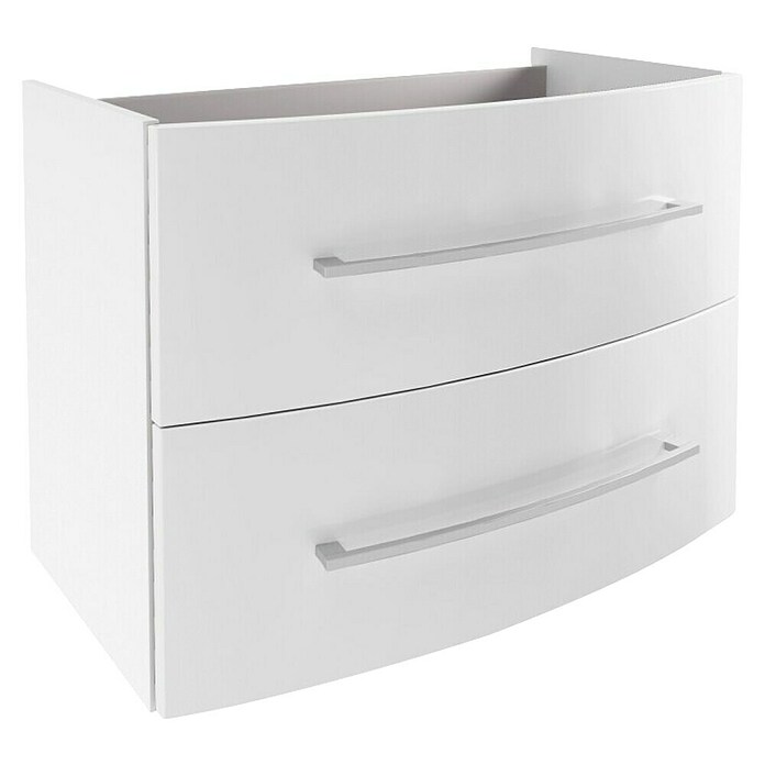 Fackelmann Verona Waschtischunterschrank (B x T x H: 79,4 x 45,5 x 57,5 cm, Weiß Hochglanz) | BAUHAUS