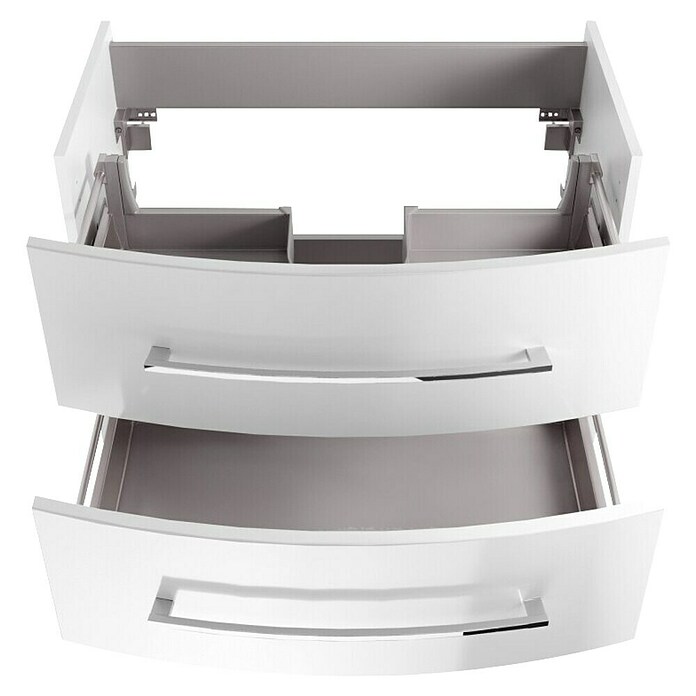 Fackelmann Verona Waschtischunterschrank (B x T x H: 79,4 x 45,5 x 57,5 cm, Weiß Hochglanz) | BAUHAUS