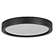 Eglo Led-plafondlamp, rond Idun-E (22 W, Ø x h: 30 x 3,1 cm, Zwart, Warm wit) | BAUHAUS