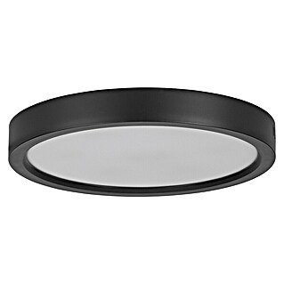 Eglo Led-plafondlamp, rond Idun-E (22 W, Ø x h: 30 x 3,1 cm, Zwart, Warm wit)