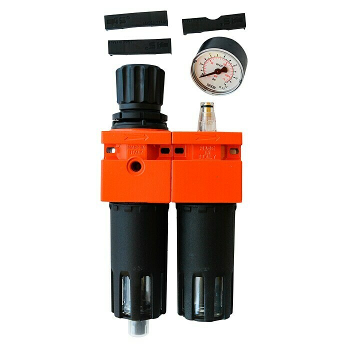 MPC Unidad de mantenimiento con lubricador (¼″, Apto para: Equipos de aire comprimido) | BAUHAUS