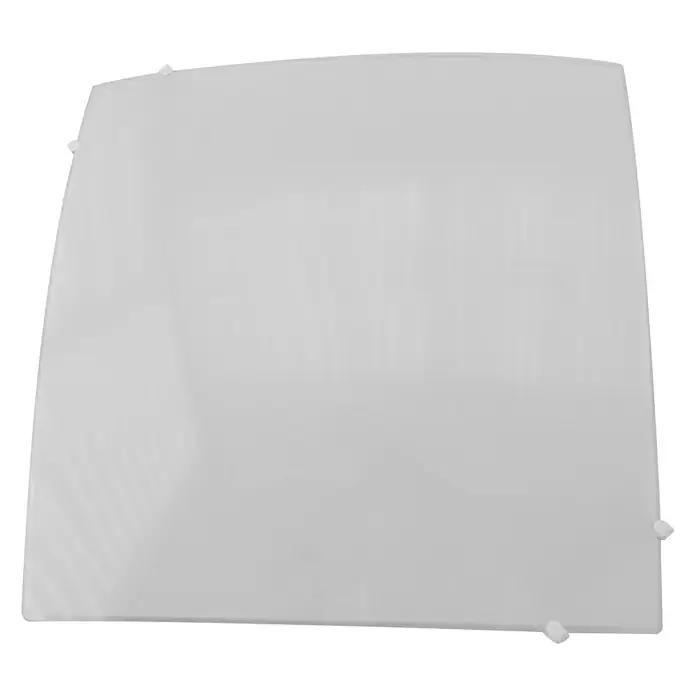 Plafón LED Colonia - 20 W, L x An x Al: 25 x 25 x 8 cm, Blanco, Blanco neutro - Pieza de plástico blanca, cuadrada, ligeramente curvada con pequeños pasadores de montaje blancos en las esquinas.