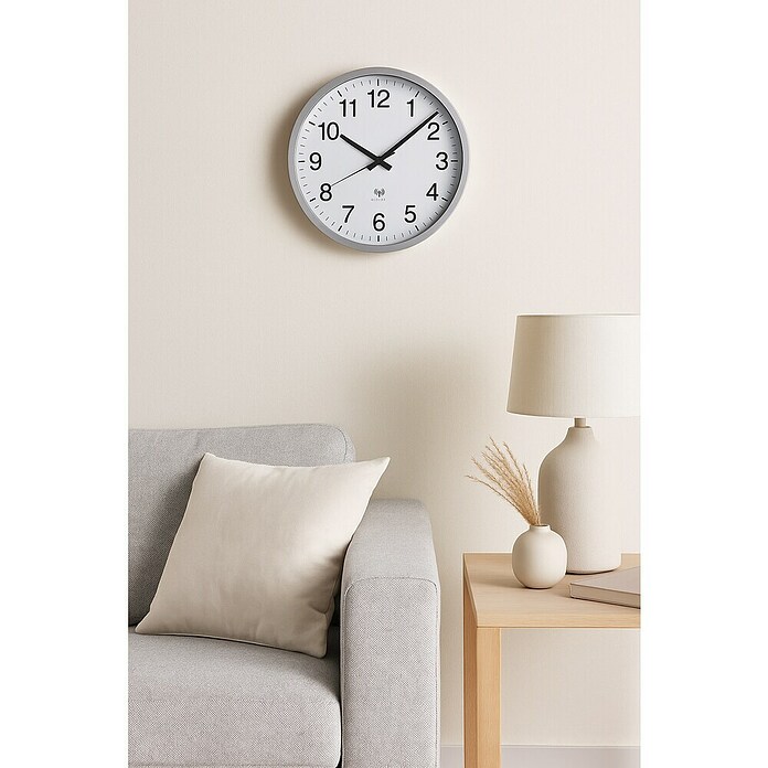 Reloj de pared Radio control (Diámetro: 30 cm, Oro, Clásico) | BAUHAUS