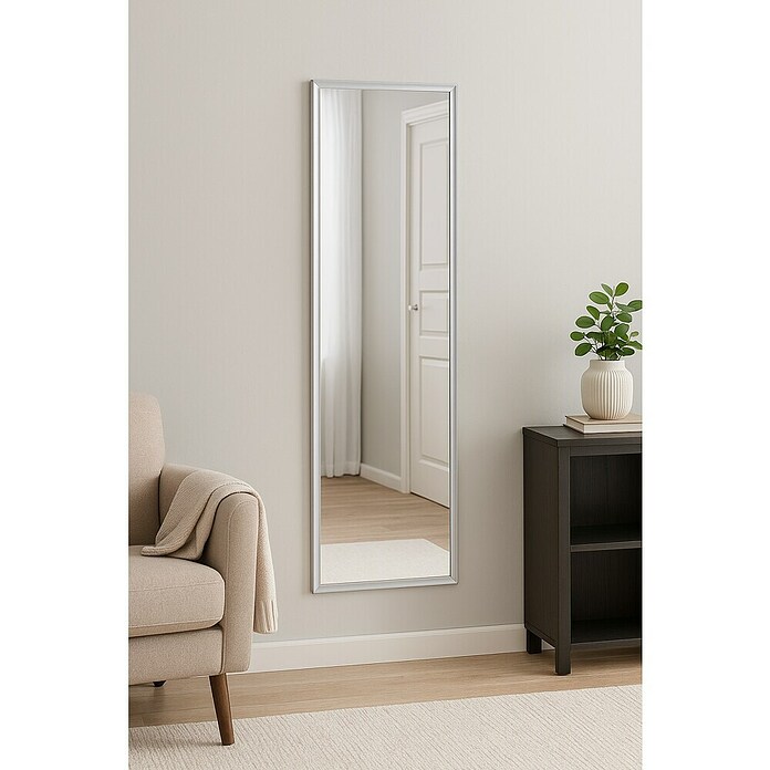 Espejo de pared Violetta (42 x 142 cm, Plateado) | BAUHAUS