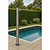 myPool Solardusche Alu-Style (Höhe: 2,2 m, Durchmesser Duschkopf: 16, Beweglicher Brausekopf)