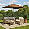 Sunfun Parasol para exterior Lian (Taupe, L x An: 300 x 200 cm)
