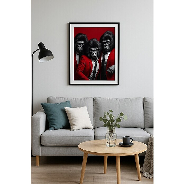 Cuadro Gorilas Pop Art (An x Al: 30 x 40 cm, 1 pzs.) | BAUHAUS