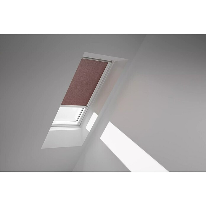 Velux Dachfensterrollo RML PK06 4162KWL (Farbe: Rehbraun - 4162KWL, Farbe Schiene: Weiß, Elektrisch) | BAUHAUS