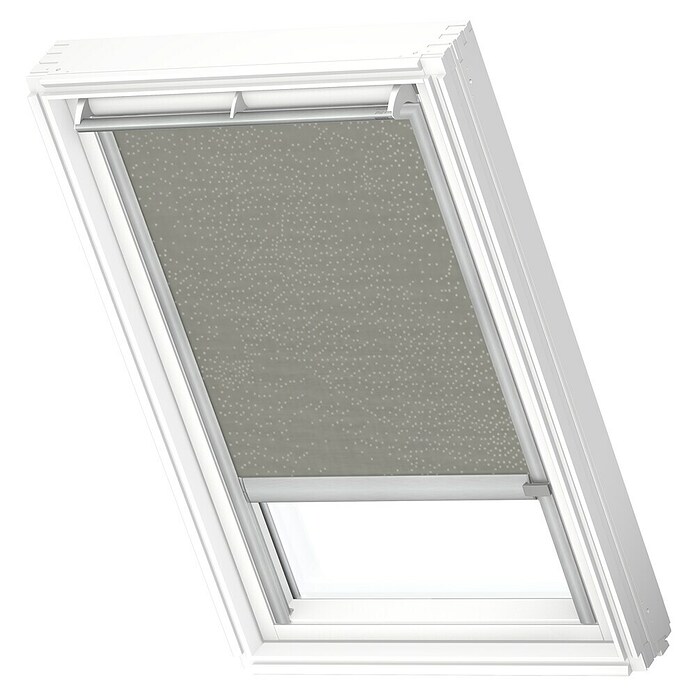 Velux Dachfensterrollo RSL S10 4165K (Farbe: Olivebeige - 4165K, Farbe Schiene: Aluminium, Solarbetrieben) | BAUHAUS