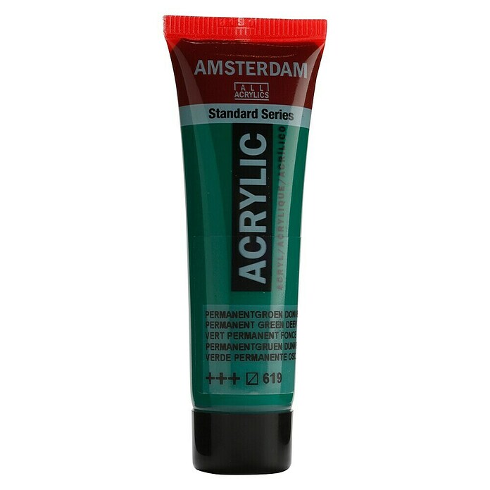 Talens Amsterdam Pintura acrílica Standard verde permanenete oscuro (20 ml, Tubo)