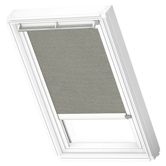 Velux Dachfensterrollo RSL UK04 4165KWL (Farbe: Olivebeige - 4165KWL, Farbe Schiene: Weiß, Solarbetrieben) | BAUHAUS