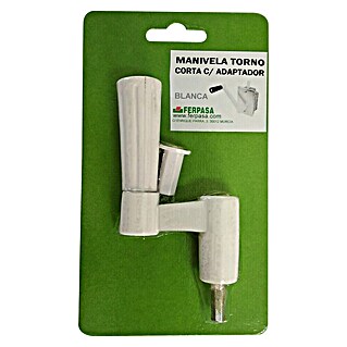 Manivela con adaptador (Blanco)
