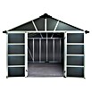 Palram Yukon Gerätehaus (257 x 307 x 252 cm, Grau, Mit Boden)