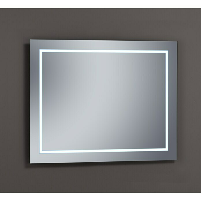 Espejo con luz LED Linnea (Dimensiones (An x Al): 100 x 80 cm)