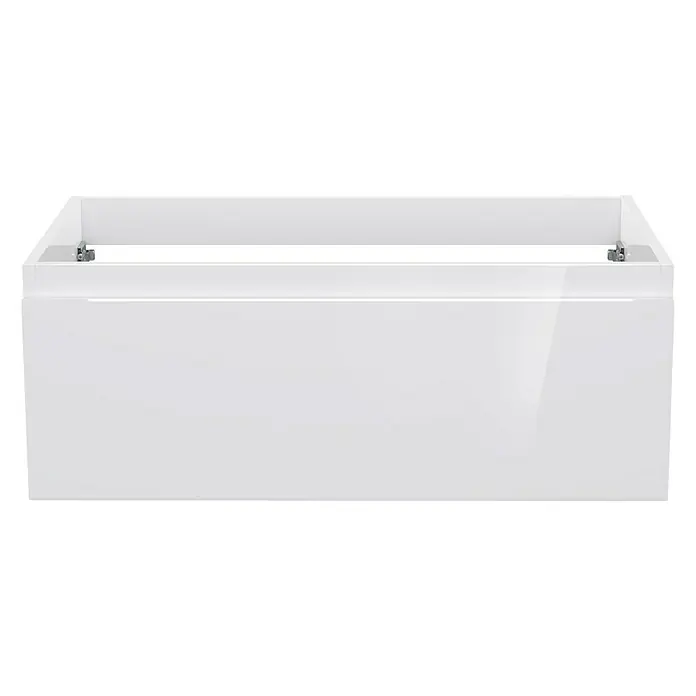 Camargue Espacio Waschtischunterschrank - 80 x 46 x 30 cm, Gama weiß glänzend - Glänzender, weißer Waschtischunterschrank zur Wandmontage, ideal für moderne Badezimmer. Hochwertige Verarbeitung für langlebige Nutzung.