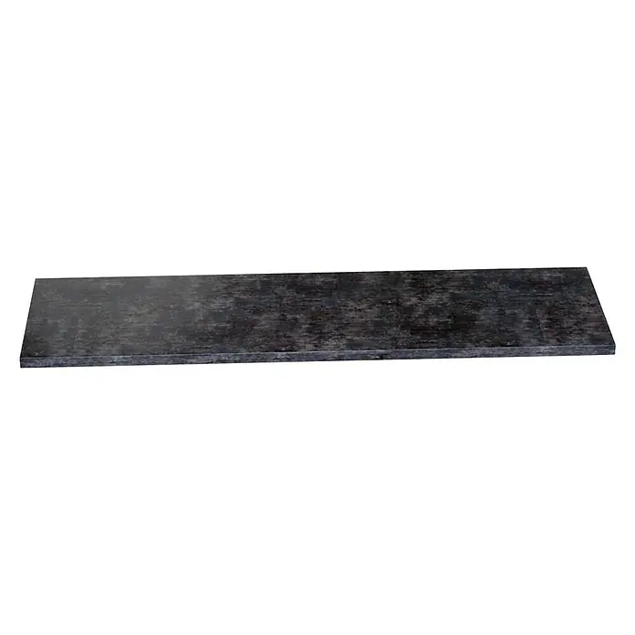 Camargue Espacio Waschtischplatte - 160 x 46 x 3,2 cm, Metallic - Dunkelgraue Steinplatte für den Innen- und Außenbereich. Robuste Textur, ideal für Küchenarbeitsplatten, Bodenbeläge oder dekorative Elemente.