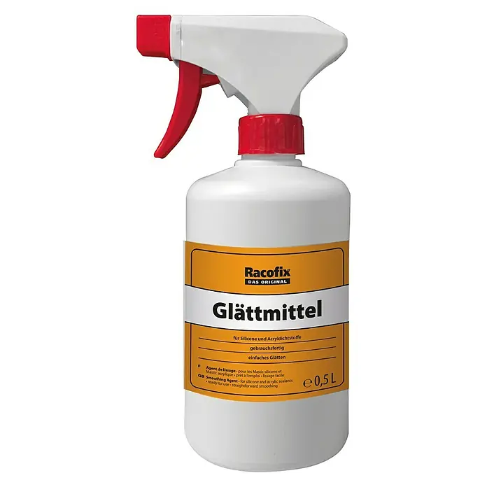 Racofix Silikon-Glättmittel - 500 ml - Racofix Glättmittel: Sprühflasche mit 0,5L Inhalt, ideal zum Glätten von Silikon- und Acryldichtstoffen. Gebrauchsfertig und einfach in der Anwendung.