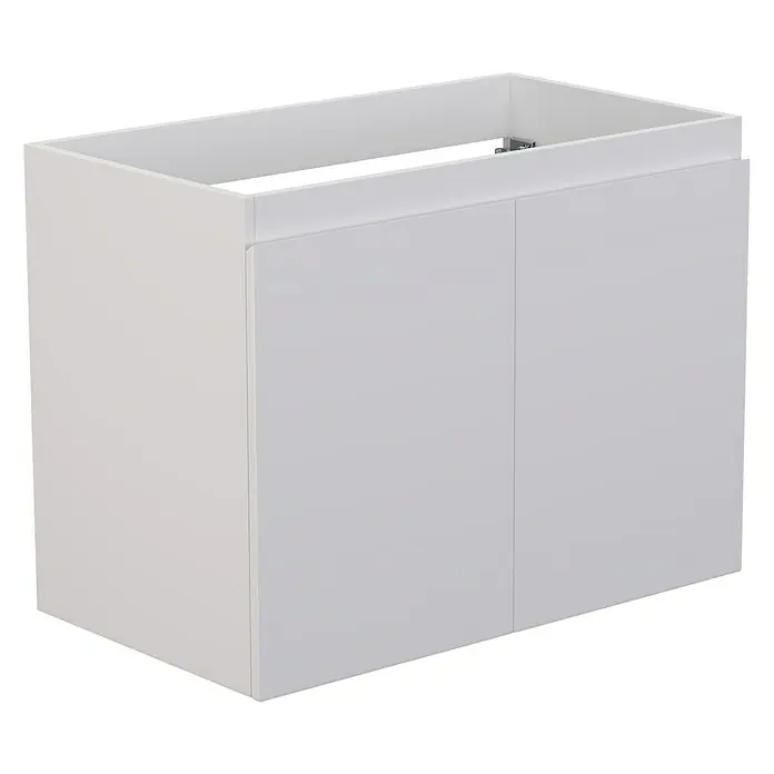 Camargue Espacio Waschtischunterschrank - 80 x 46 x 60 cm, 1 Einlegeboden, Gama weiß matt - Weißer Waschtischunterschrank mit zwei Türen. Perfekt für ein modernes Badezimmer und zusätzlichen Stauraum.