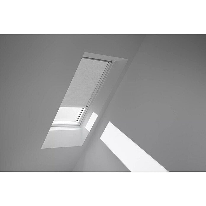 Velux Dachfensterplissee FSC UK08 1045KWL (Farbe: Weiß - 1045KWL, Farbe Schiene: Weiß, Solarbetrieben) | BAUHAUS