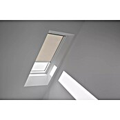 Velux Dachfensterplissee FSC P04 1166K (Farbe: Elfenbein - 1166K, Farbe Schiene: Aluminium, Solarbetrieben) | BAUHAUS