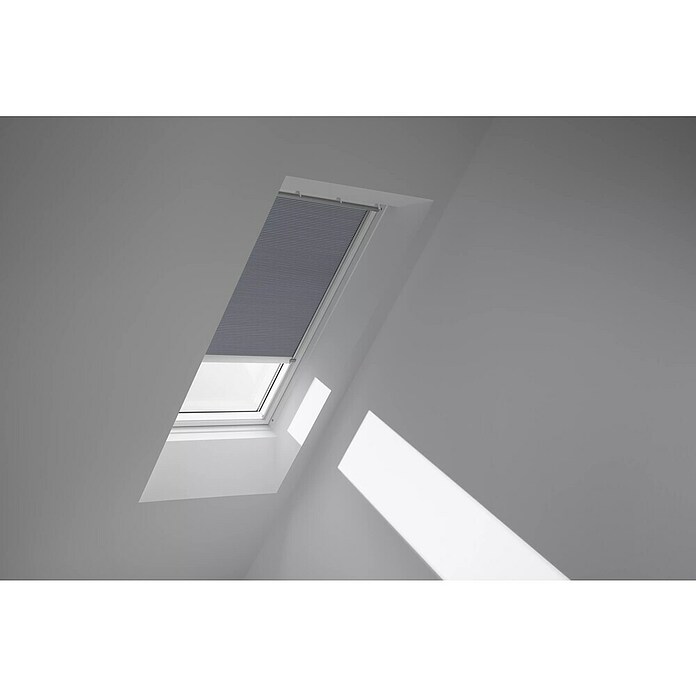 Velux Dachfensterplissee FSC PK10 1163K (Farbe: Betongrau - 1163K, Farbe Schiene: Aluminium, Solarbetrieben) | BAUHAUS