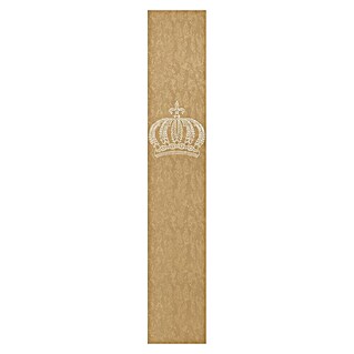 Glööckler Pompöös Provence Vliestapete Panel Krone (Gold, Metalloptik, 3 x 0,53 m)