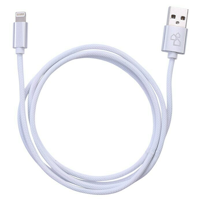 BAUHAUS USB-Ladekabel (Weiß, 1 A-Stecker, BAUHAUS m, | USB Lightning-Stecker)