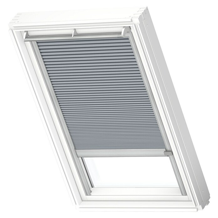 Velux Dachfensterplissee FSC PK10 1163K (Farbe: Betongrau - 1163K, Farbe Schiene: Aluminium, Solarbetrieben) | BAUHAUS