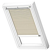 Velux Dachfensterplissee FSC P04 1155KWL (Farbe: Beige - 1155KWL, Farbe Schiene: Weiß, Solarbetrieben) | BAUHAUS