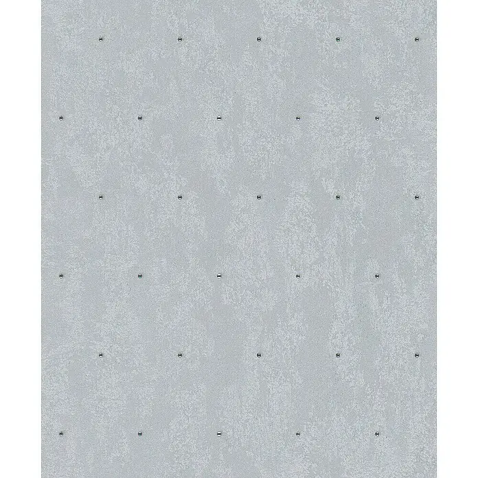Glööckler Pompöös Provence Vliestapete Glitzersteinchen - Silber, Metalloptik, 10,05 x 0,53 m - Nahtlose Textur einer Betondecke mit regelmäßigen Schraubenlöchern, ideal für architektonische Visualisierungen.
