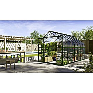 Vitavia Gewächshaus Dione 11500 (Außenmaß inkl. Dachüberstand (B x T): 263,5 x 445 cm, 3 mm, Smaragd)